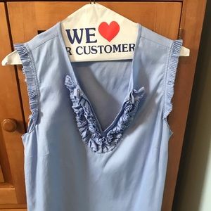 Jcrew ruffle tank top